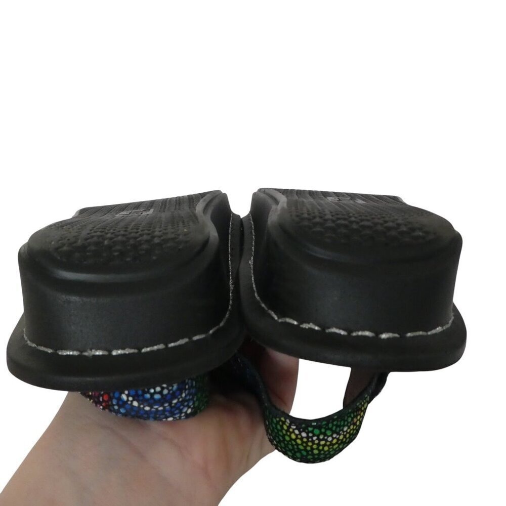 Alegria Verona Bullseye Sandals Women 41 Multi Color Leather Adjustable Comfort - Picture 12 of 14
